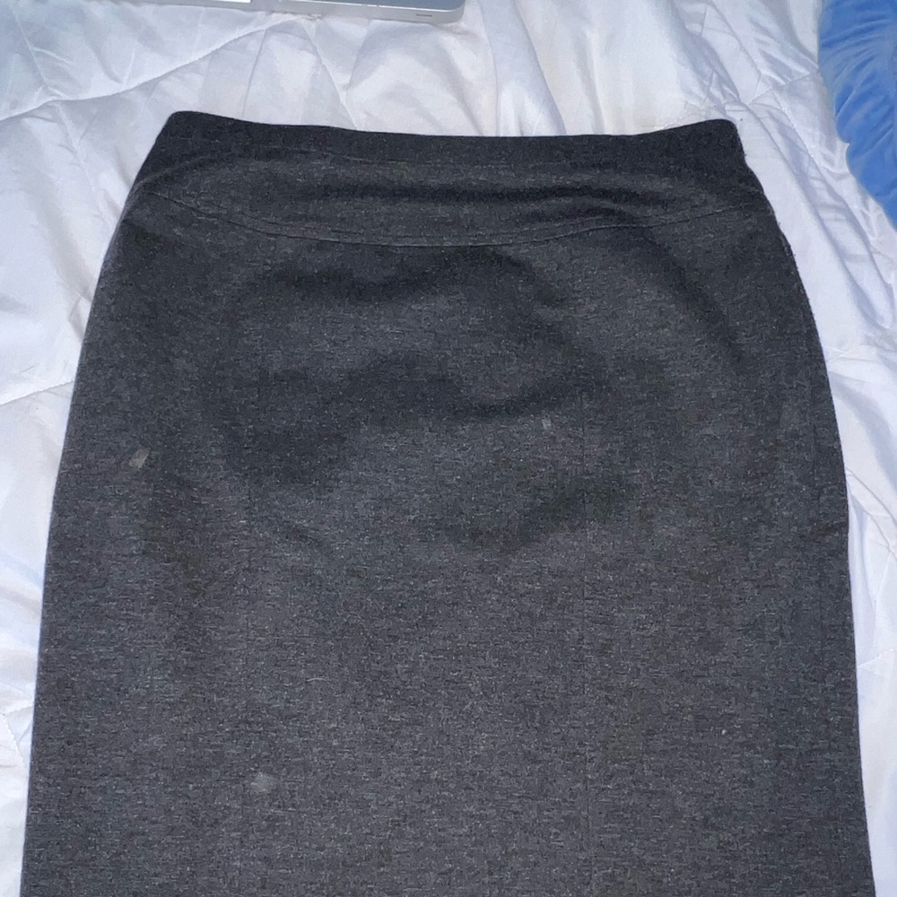 Grey pencil skirt stretchy